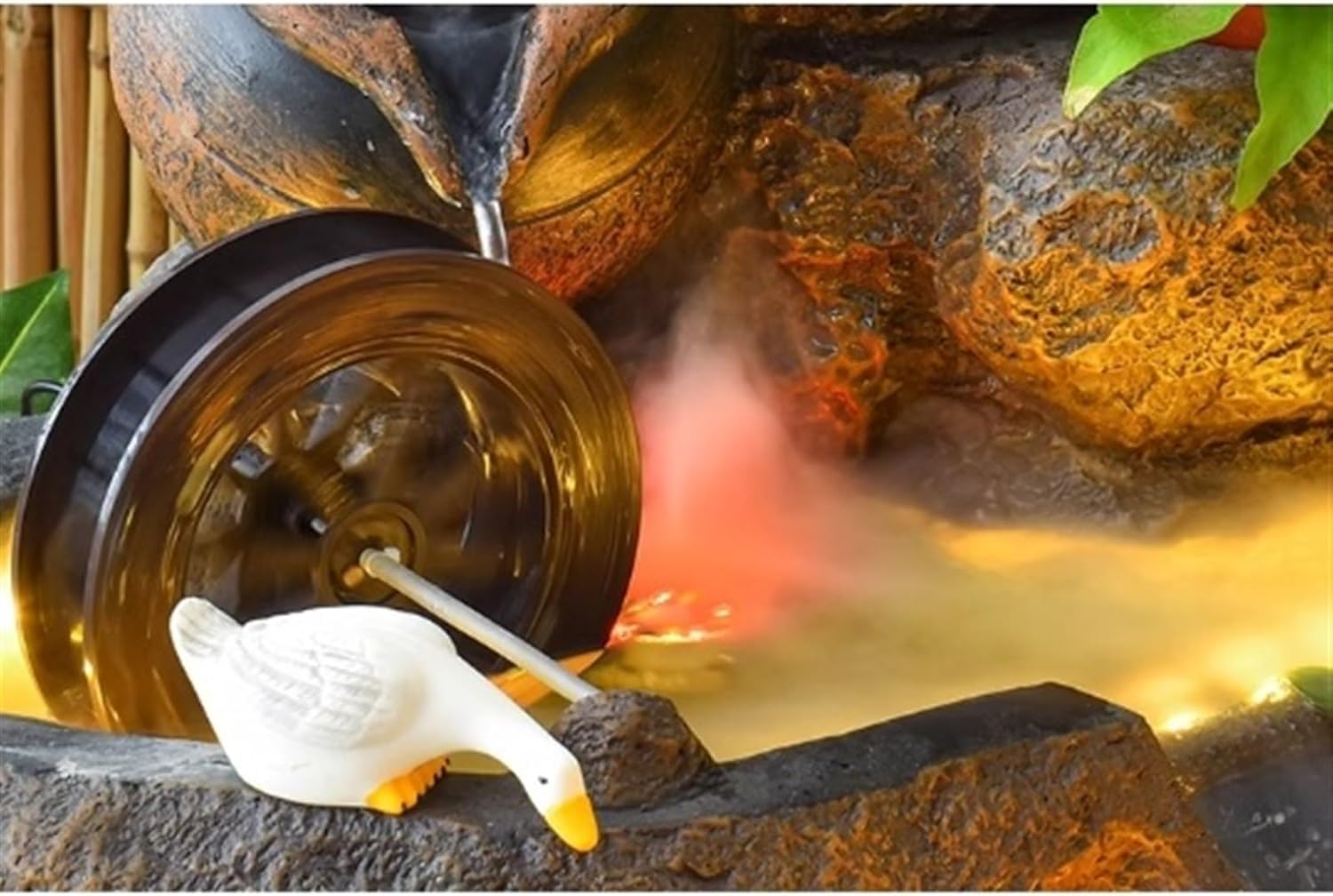 Tabletop Fountain Garden Rockery Water Fountain Decoration, Living Room Balcony Courtyard Outdoor Fish Pond Landscaping Tabletop Water Fountain