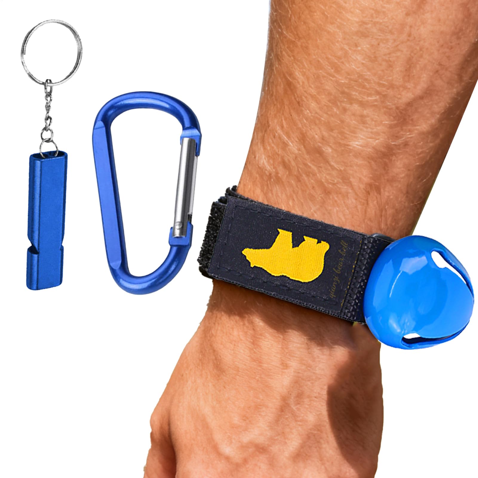 Bärenpfeife zum Wandern, laute Pfeife mit Tierwarnung, Wanderbärschutz mit Karabiner, für Haustierhalsband, Damen, Abenteuerliebhaber, Überleben, Radfahren, Angeln, Outdoor-Rucksackreisen