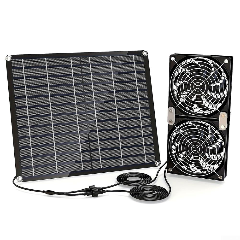 Kit Ventilazione Pollaio 15W Due Ventole Silicio
