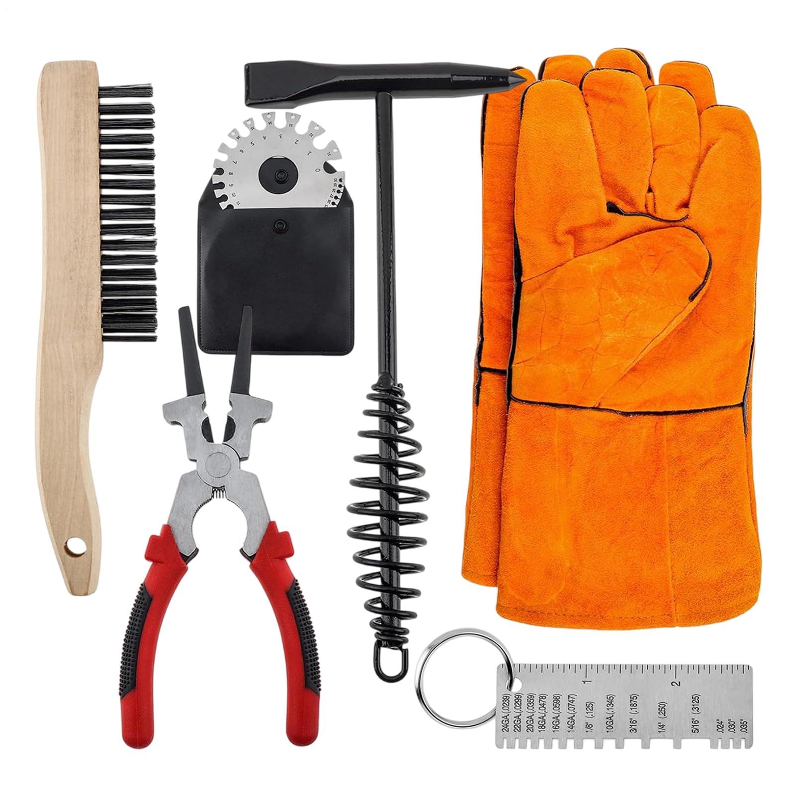 Trousse d'Accessoires de Soudure Outils De Nettoyage Des Projections De | Ensemble D'Enlèvement De Scories Pour Soudage et Soudure en Automobile, Électronique, Industrie, Artisanat et Ména