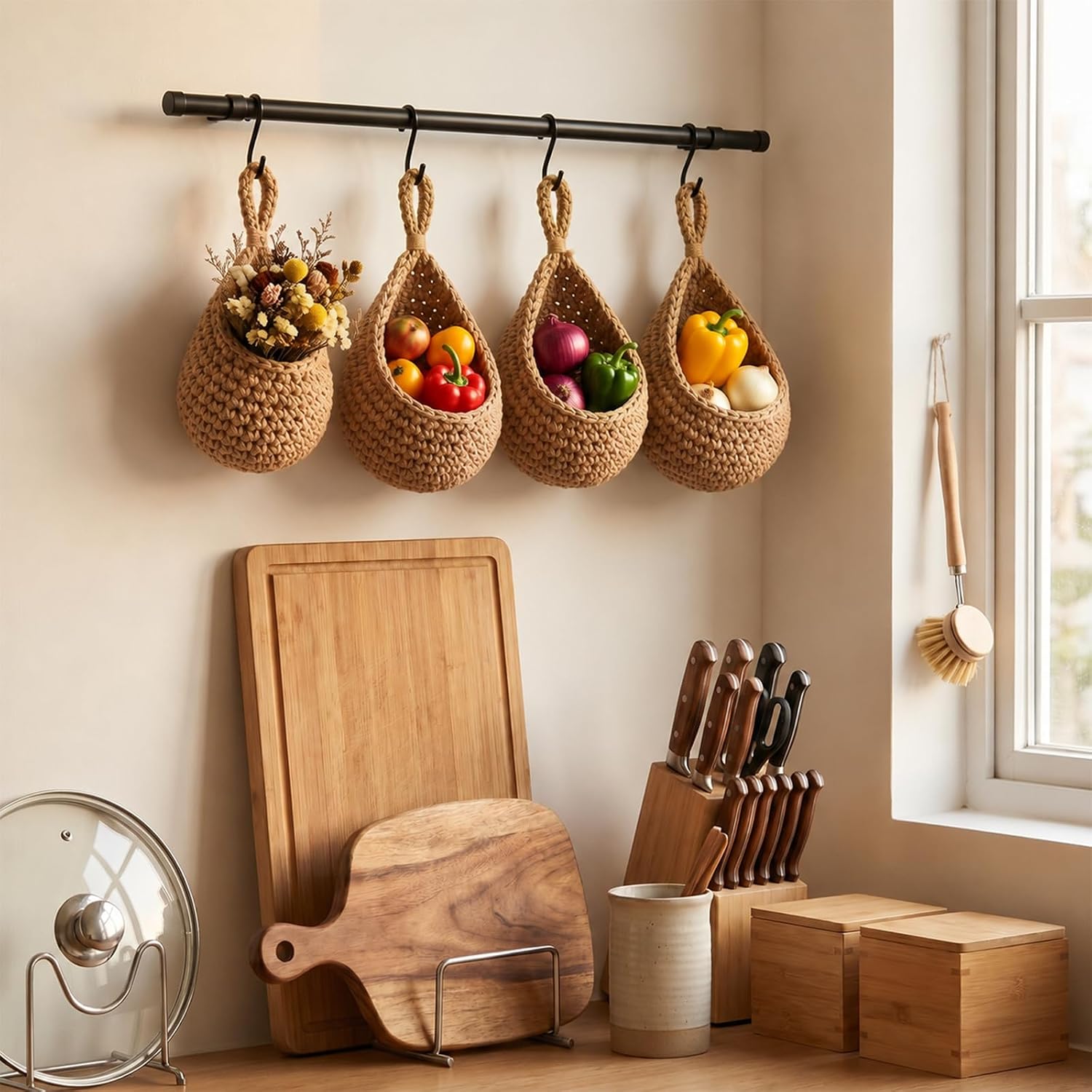 Mini Size Teardrop Home Decor Storage with Hooks