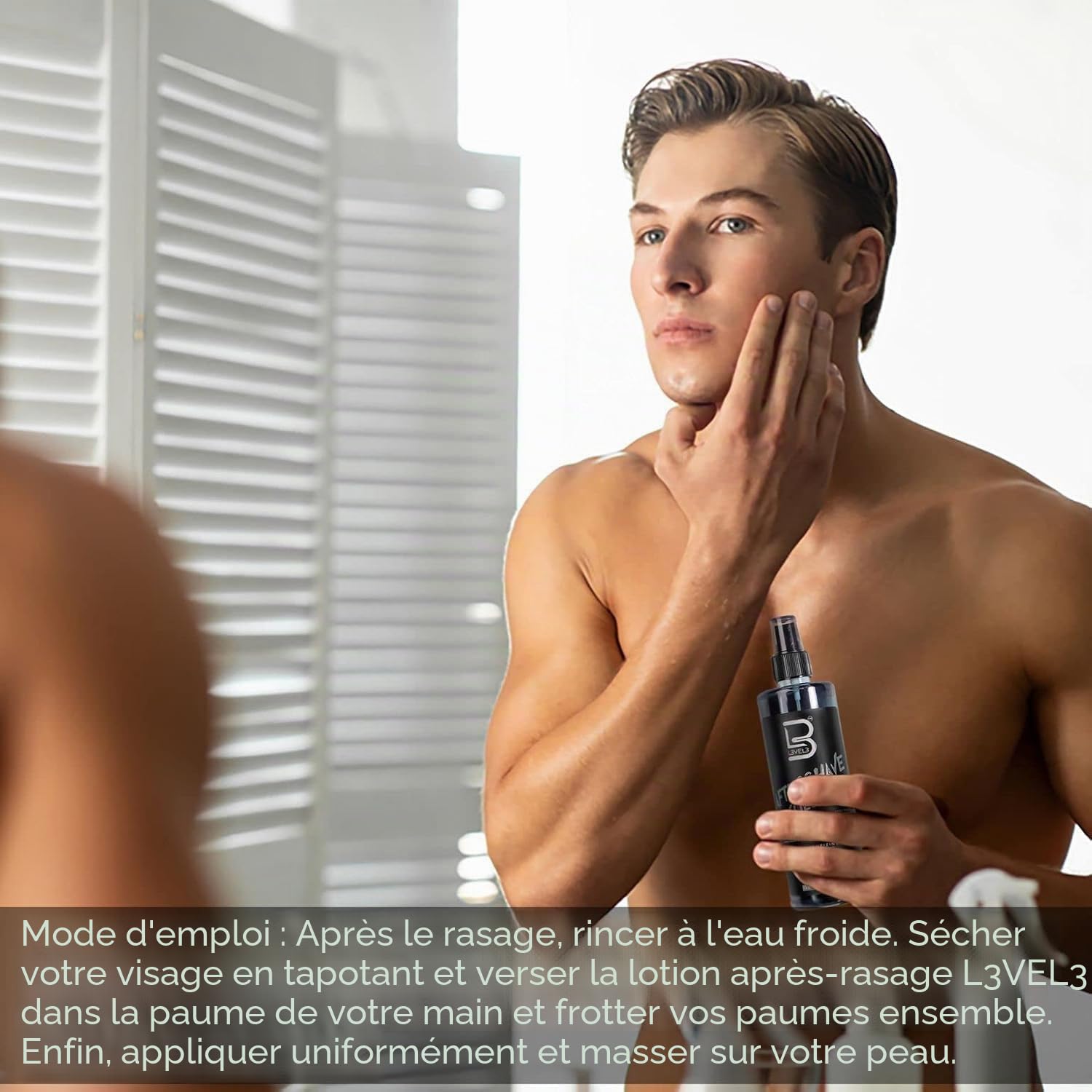 L3VEL3 After Shave Spray Cologne Midnight 400ml