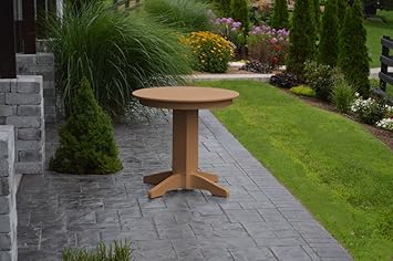 A & L Furniture Round Dining Table with Umbrella Hole