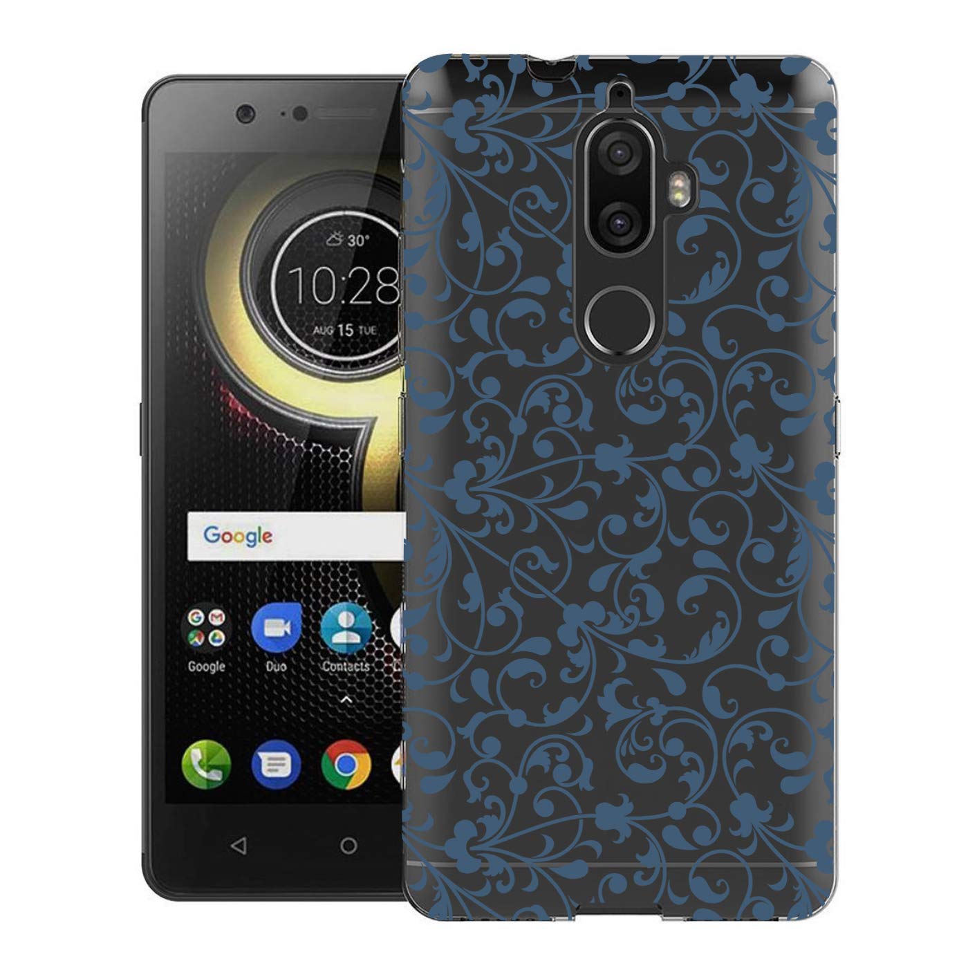 Fashinoury ''Grey Floral''Designer Lenovo K8 Plus Designer Back Cover