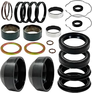 41mm Front Fork Leg Rebuild Kit Fit for 1994-2013 Road King Softail Fat Boy Electra Glide Road Glide Night Train Rocker Blackline OEM# 0403-0022 Fork Seal Repair Kit