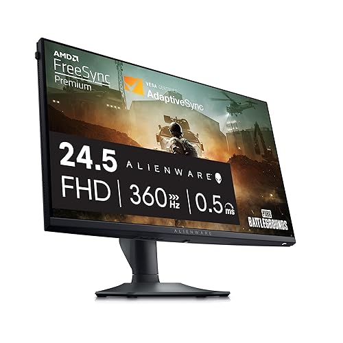 Alienware 25 Gaming Monitor AW2523HF 24.5" IPS LED Full HD (1920 × 1080) 360Hz Display - AMD FreeSync - VESA - Monitor (USB, HDMI) Height/Tilt/Swivel/Pivot Adjustability - Dark Side of The Moon - 24.5 - AW2523HF - Black