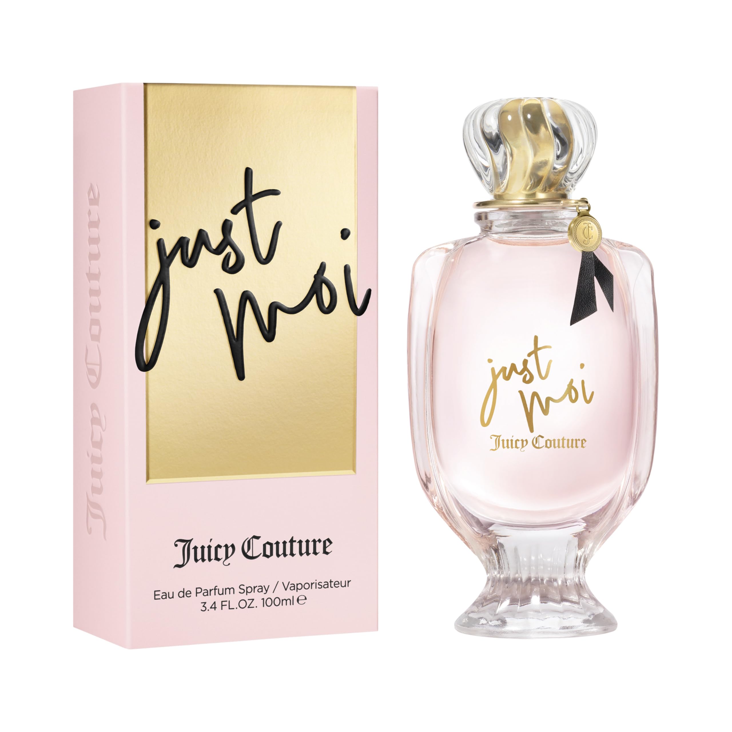 Juicy Couture - Just Moi Eau de Parfum para Mujer, Fragancia Deliciosa con Notas de Flor de Cacao, Orquídea Vainilla y Almizcle Cálido, Perfume Mujer Spray Seguro, Expresivo y Auténtico, 100ml