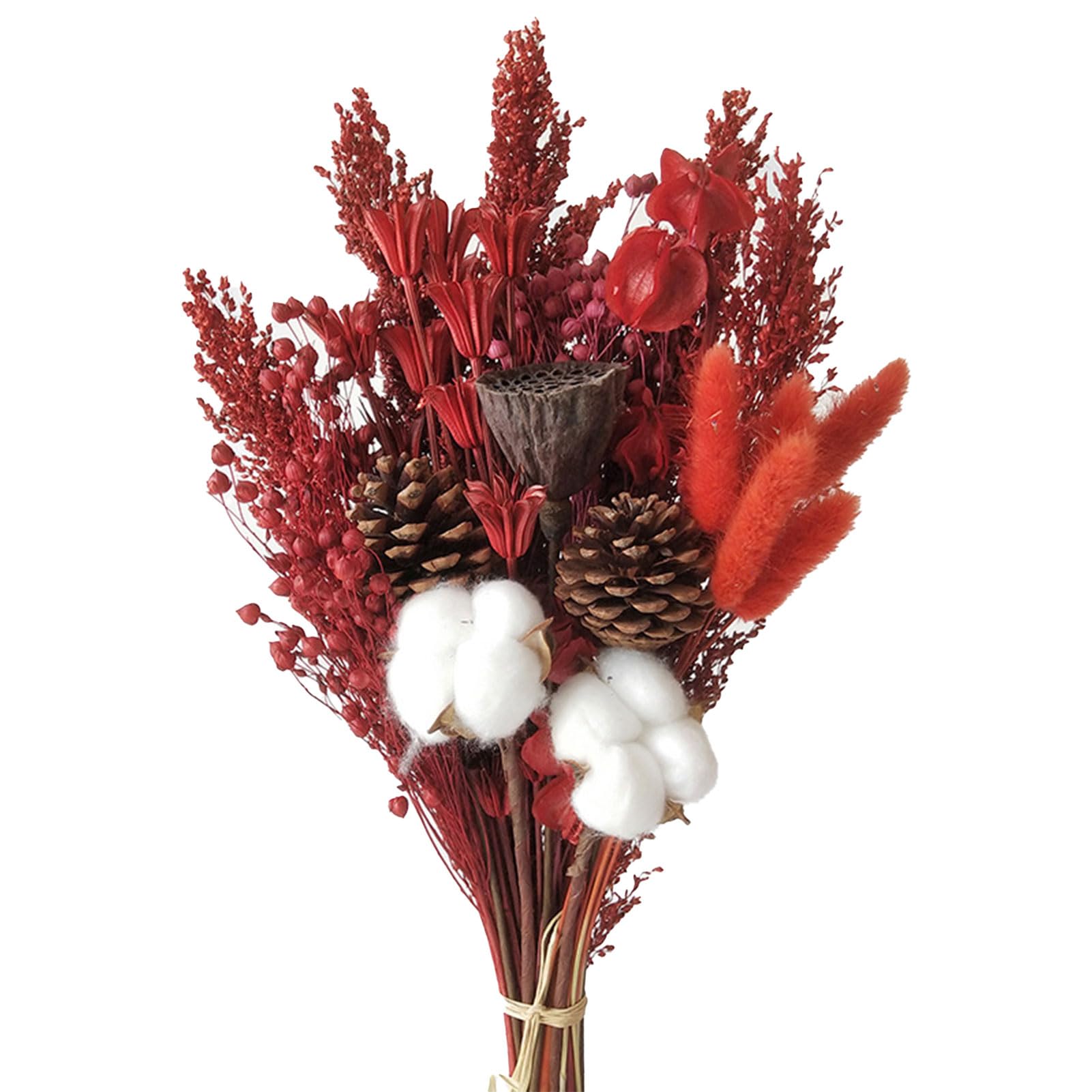 NLDGR Dried Flowers Dried Flowers for Vase Dried Flower Bouquet, Dried Flower Arrangements for Table Centerpieces Bridesmaid Flower Girl Gift Vase Decor (3)