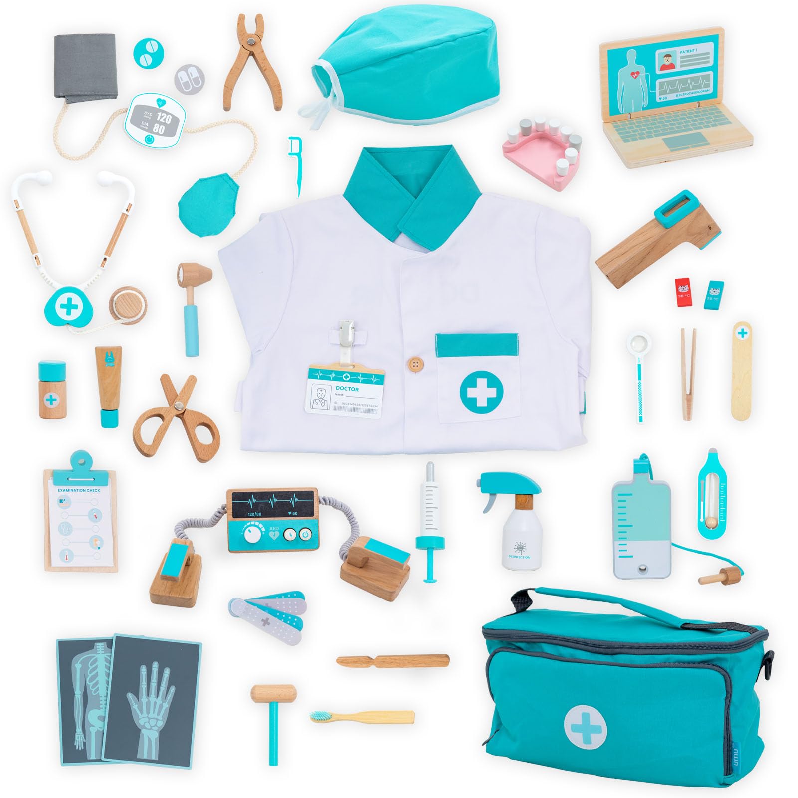Amazon | UMU 豪華仕様お医者さんセット おもちゃ 3歳以上 おままごと