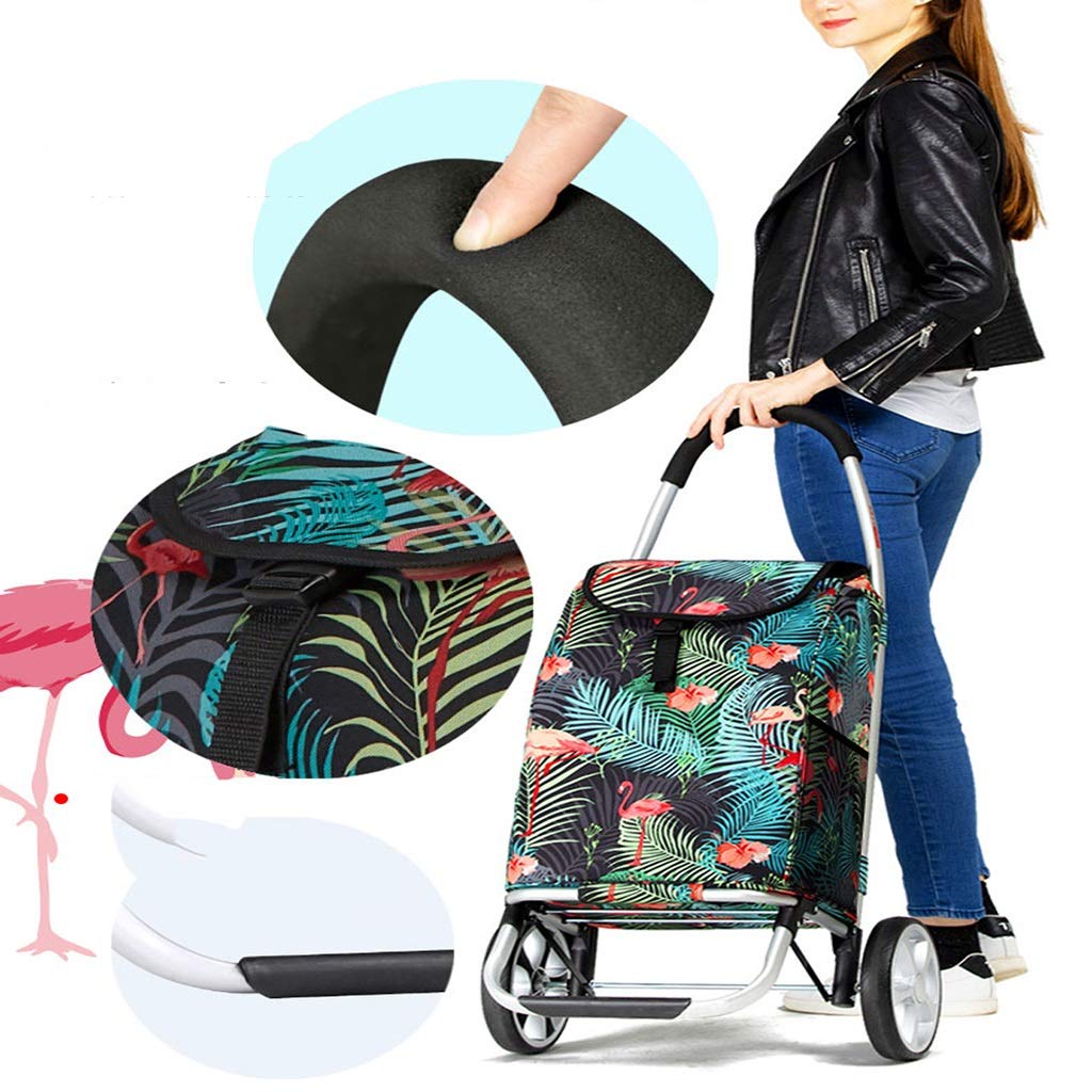 Handtrucker Einkaufswagen Einkaufswagen, Treppenkletternwagen, Faltende Tragbare Warenkorb, Gepäckwagen, Haushaltswagen, Faltbare Einkaufswagen Starke Und Verschleißfeste Wagen/a