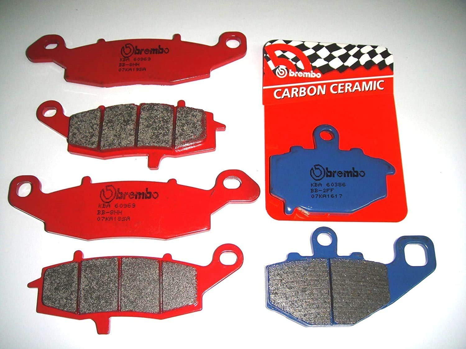 PASTIGLIE FRENO BREMBO SA ANTERIORI + POSTERIORI ER-6N 650 2006 2007