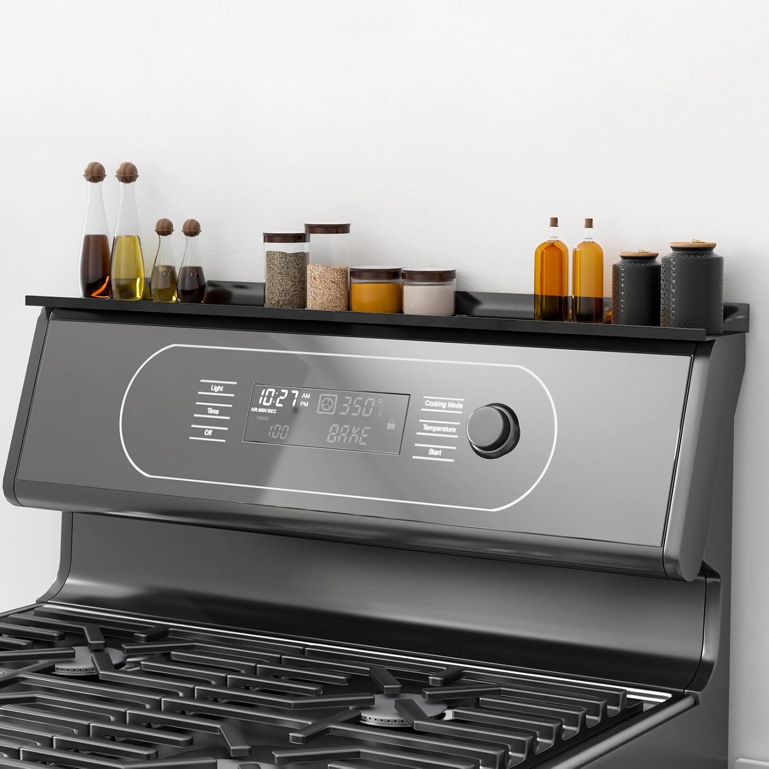 Over Stove Top Shelf, 2pcs 15" Stove Spice Shelf