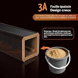 OUUTMEE 60 cm (24 inch) Wooden Speaker Stand, Robust HiFi Speaker Stands for Home Cinema, Universal Standing Speaker Bracket for Bookshelves with Sand Fillable Design (Set of 1) - 4