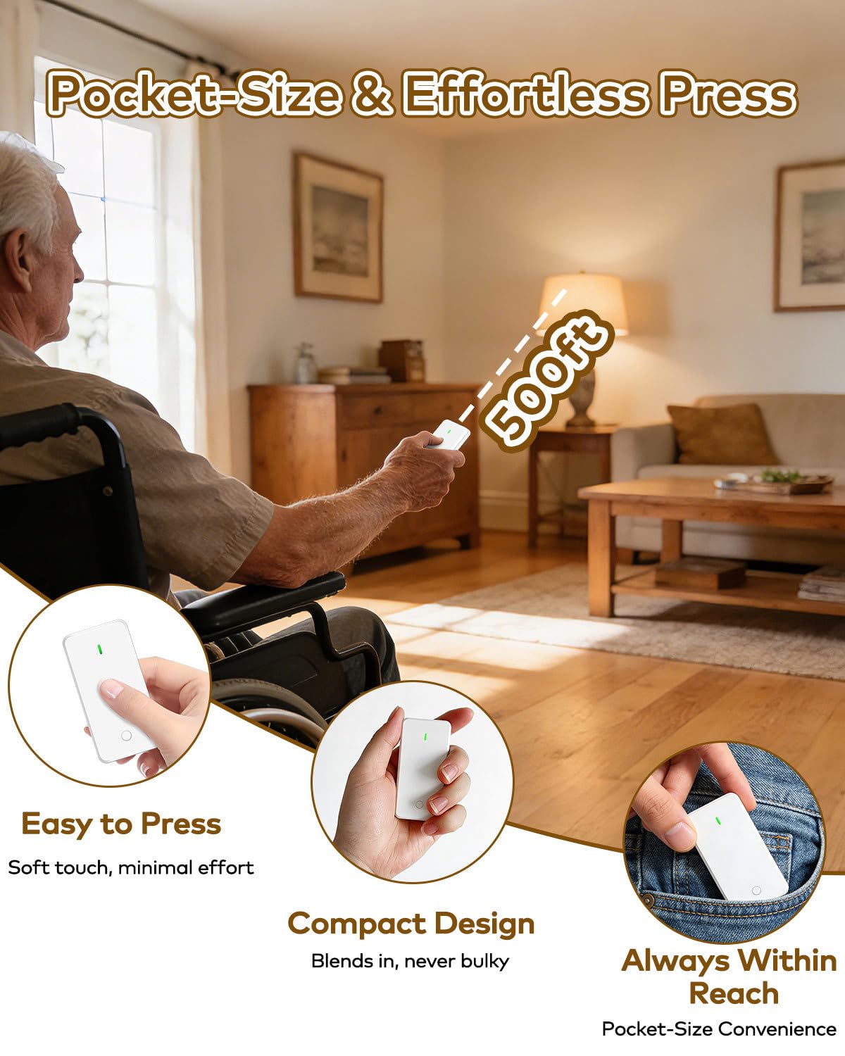 NineLeaf IP66 Waterproof Electrical Box + Wireless Remote Outlet Switch 500FT, 15A/1500W, No Wiring for Lamps, Fans, Household Appliances, TUV Listed