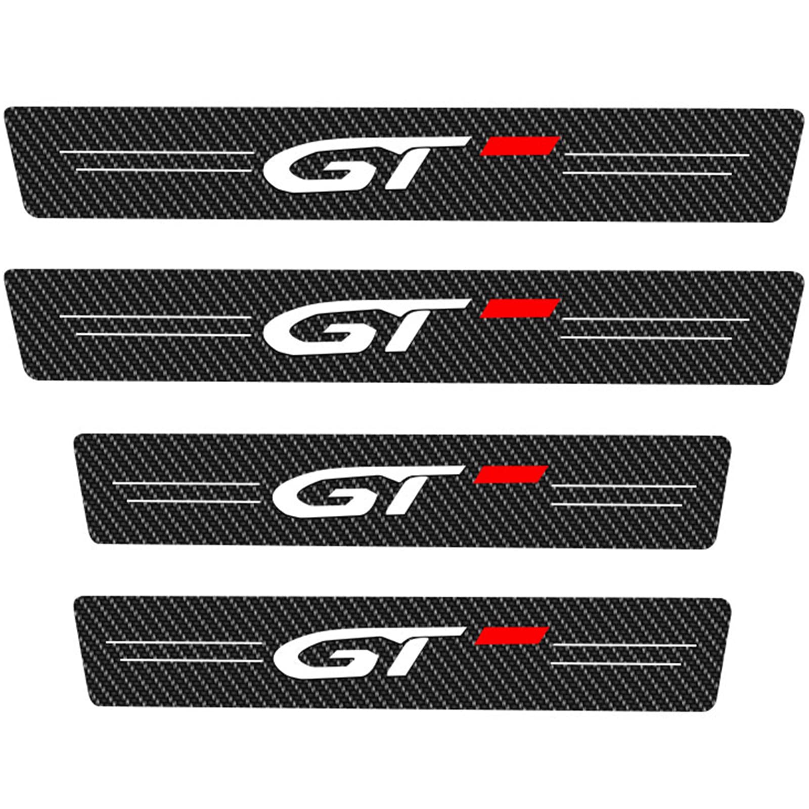 Ldkekdf Gt Eagleg 4Pcs Car Door Sill Protector Kick Plates For Ki-A Rio Sportage X-Line -Line Picanto, Carbon Fiber Scuff Guard Threshold Cover Pedal, Sticker Trim Accessories,