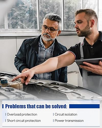 Miniatura 5 de 24380-79913 Fusible de Batería y 24340-7F000 Abrazadera de Terminal Positivo de Batería, Compatible con Nissan 350Z 2003-2009 NV200 2013-2022