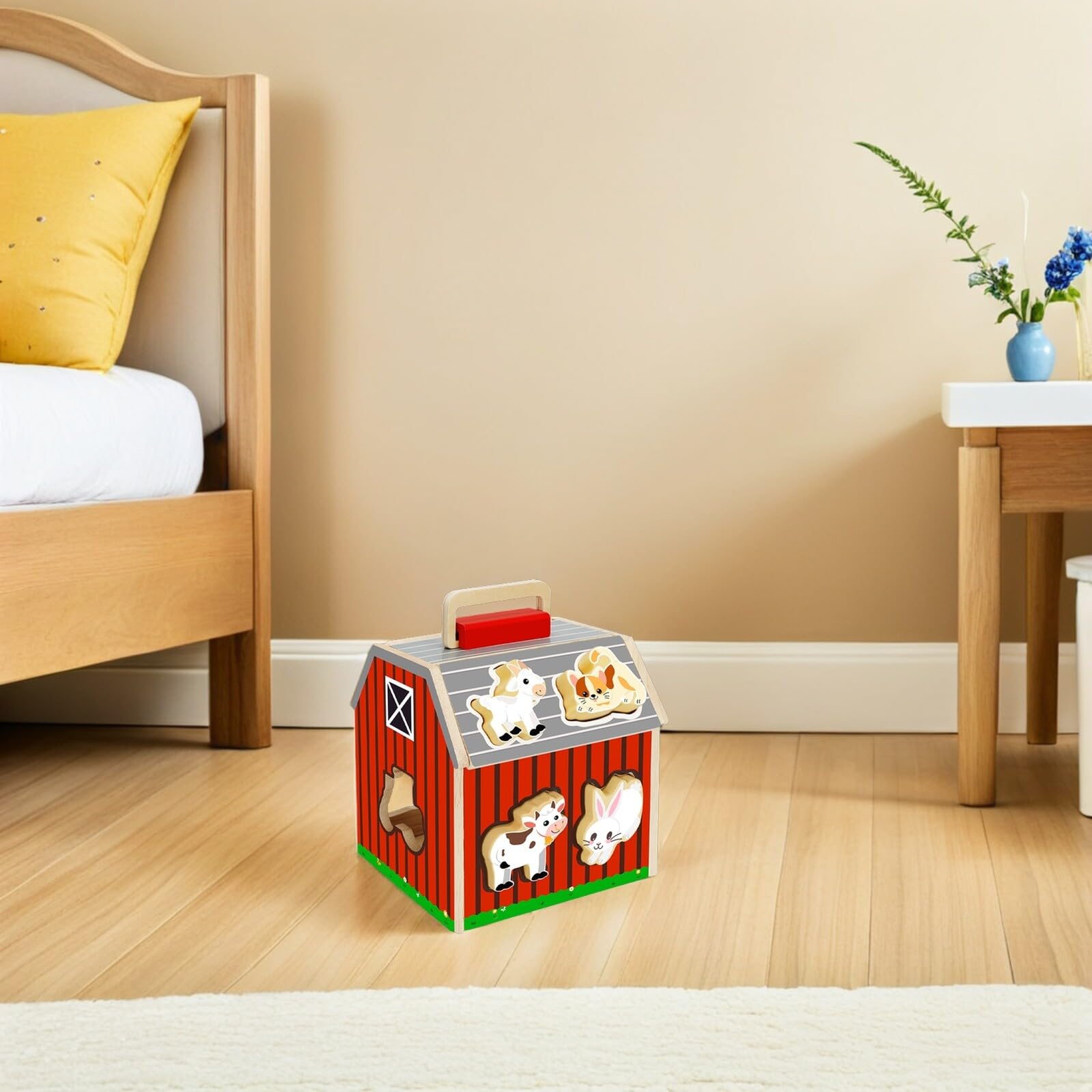 Puzzle de Cabane en Bois pour Garçon et Filles, Assemblage sans Colle | 1 Set, Design Interactif, pour Interaction Parent-garçon et Filles et Famille, Jouet Éducatif Montessori