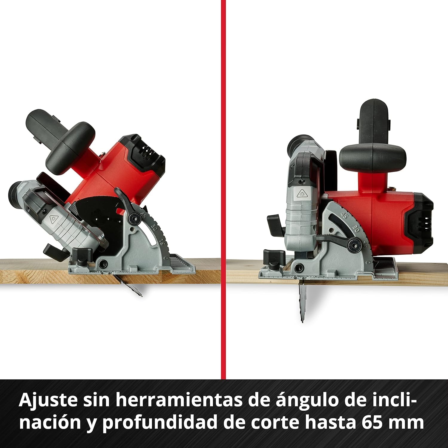 Einhell Sierra circular manual con batería TE-CS 18/190 Li BL-Solo Power X-Change (iones de litio, 18 V, motor sin escobillas, ajuste sin herramientas, LED, sin batería ni cargador)