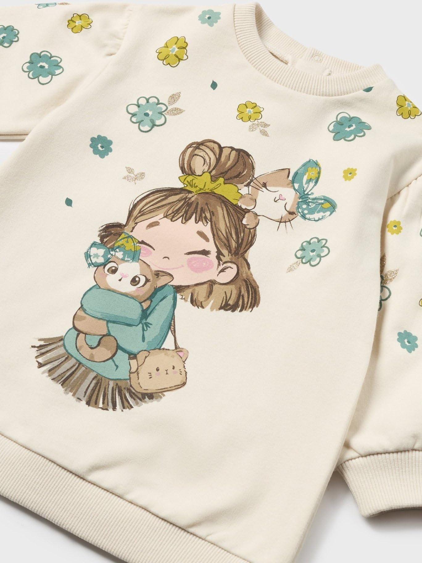 Mayoral Vestito Felpa Grafica per Bimba Cecio 36 Mesi (98cm)