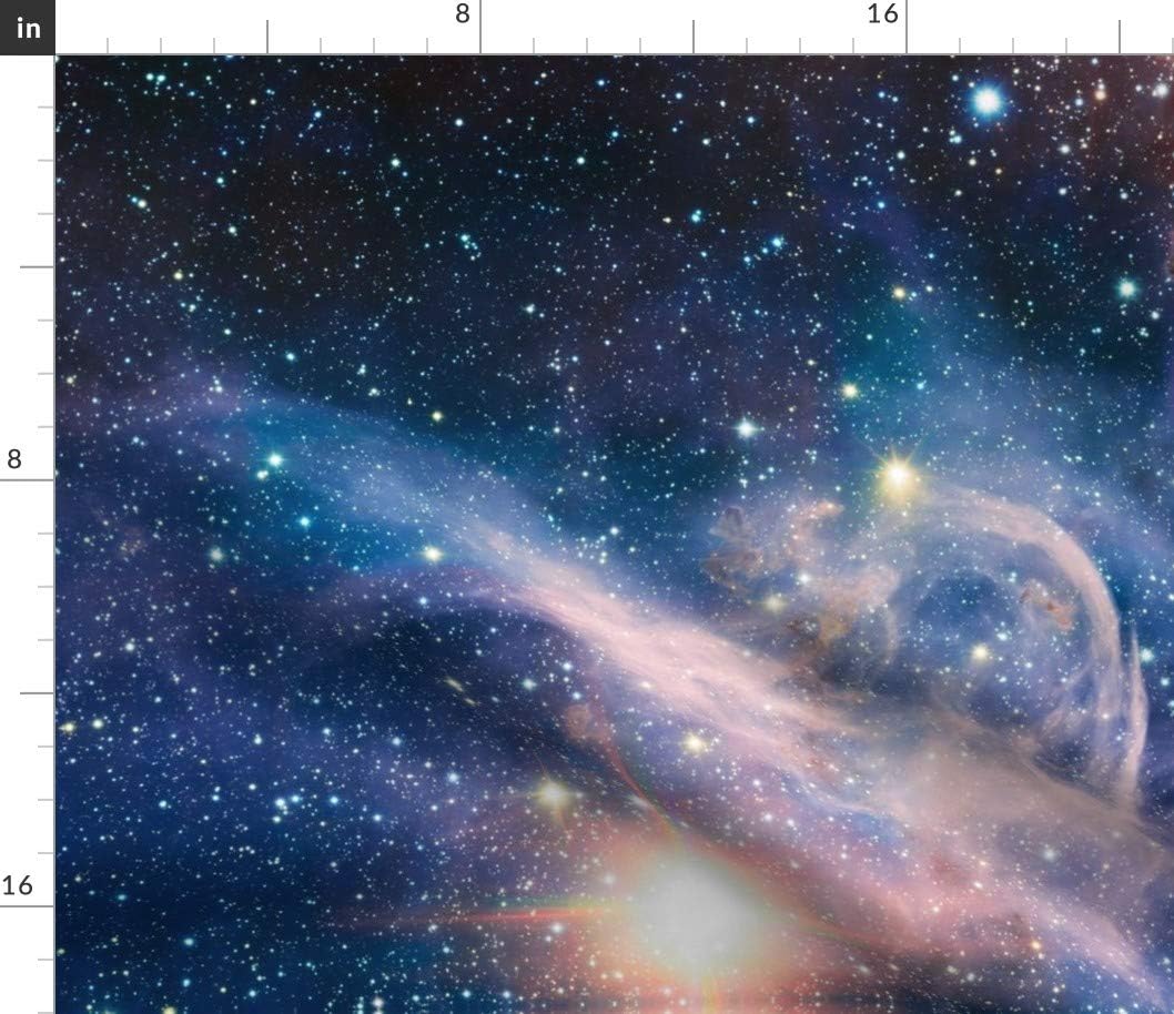 Spoonflower Fabric - Galaxy, Nebula, Carina, Outer Space, Star, Cosmos, Celestial, Printed on Petal Signature Cotton Fabric by The Yard - Sewing Quilting Apparel Crafts Decor