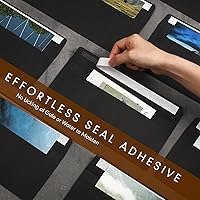 Vista 7 de Jutom 500 sobres de papel kraft tamaño carta a granel #10 Negocios fuertes sellados 4-1/8 x 9-1/2 pulgadas, sobres de correo imprimibles para Negro