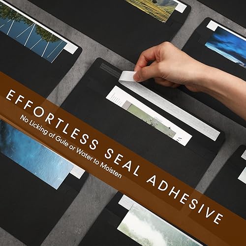 Miniatura 7 de Jutom 500 sobres de papel kraft tamaño carta a granel #10 Negocios fuertes sellados 4-18 x 9-12 pulgadas, sobres de correo imprimibles para oficina