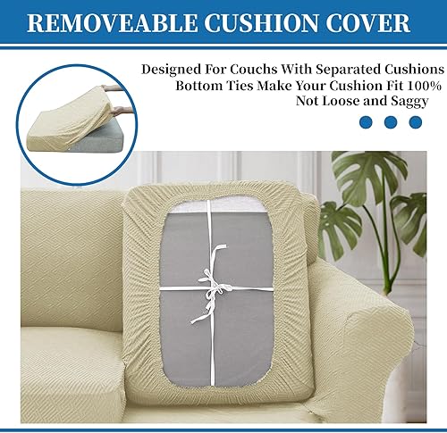 Vista 169 de XINEAGE Funda reclinable de 4 piezas de jacquard elástica con bolsillo, protector de silla reclinable lavable para niños, mascotas, perros y gatos