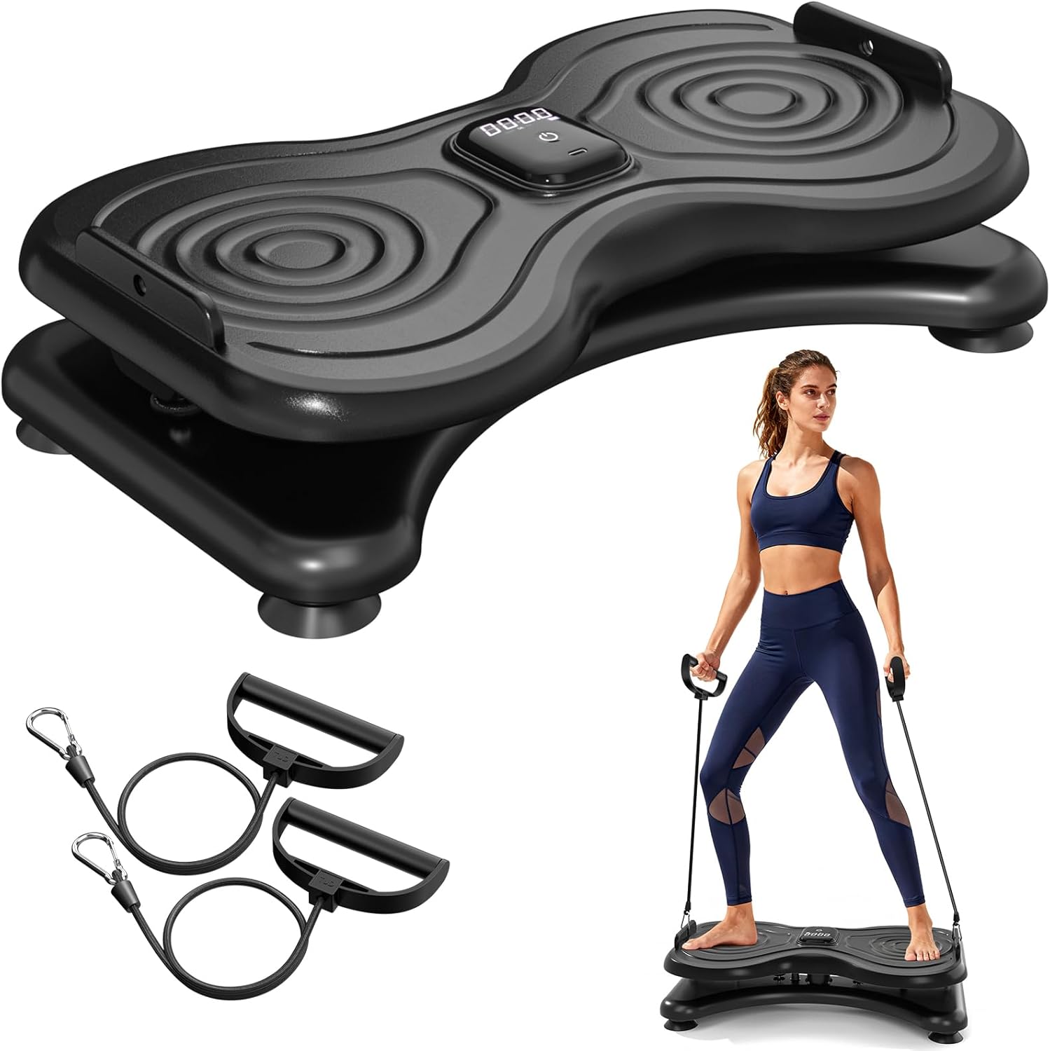 Silent Waist Twist Machine, Anti-Slip Twister Exercise Board with Stable Base, Waist Twisting Disc for Safe Ab Workout and Foot Massage at Home or Gym