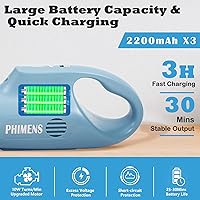 Vista 2 de Aspirador de mano inalámbrico recargable para automóvil, succión de alta potencia de 10000 Pa, mini aspiradora portátil inalámbrica con filtros