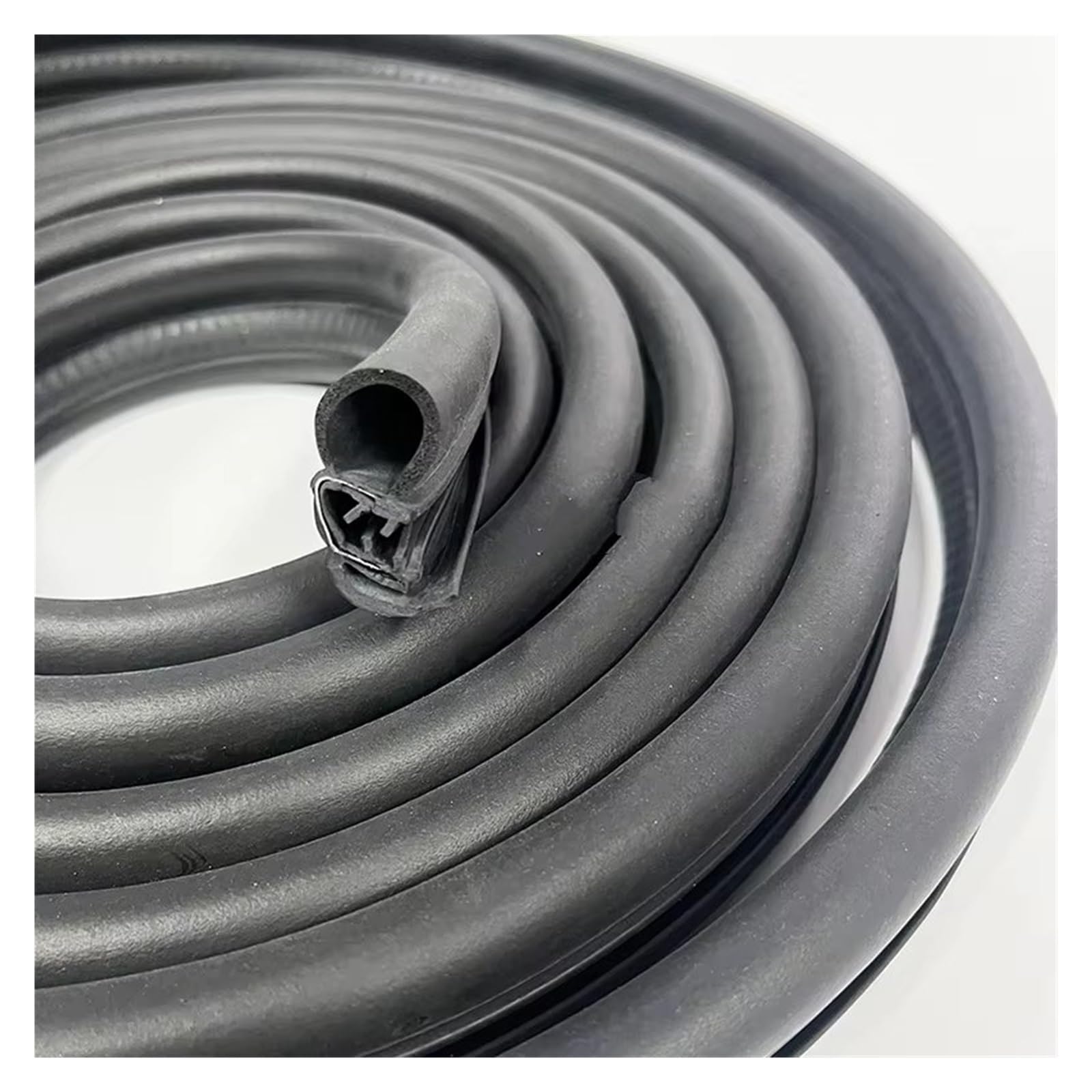 Vamhhx One Color Car Rubber Sealing Strips Auto Weatherstrip Car Door Guard Trunk Hood Engine Protector Rubber Seal Strip Edge Trim Car Door Rubber Seal(4 Meter)