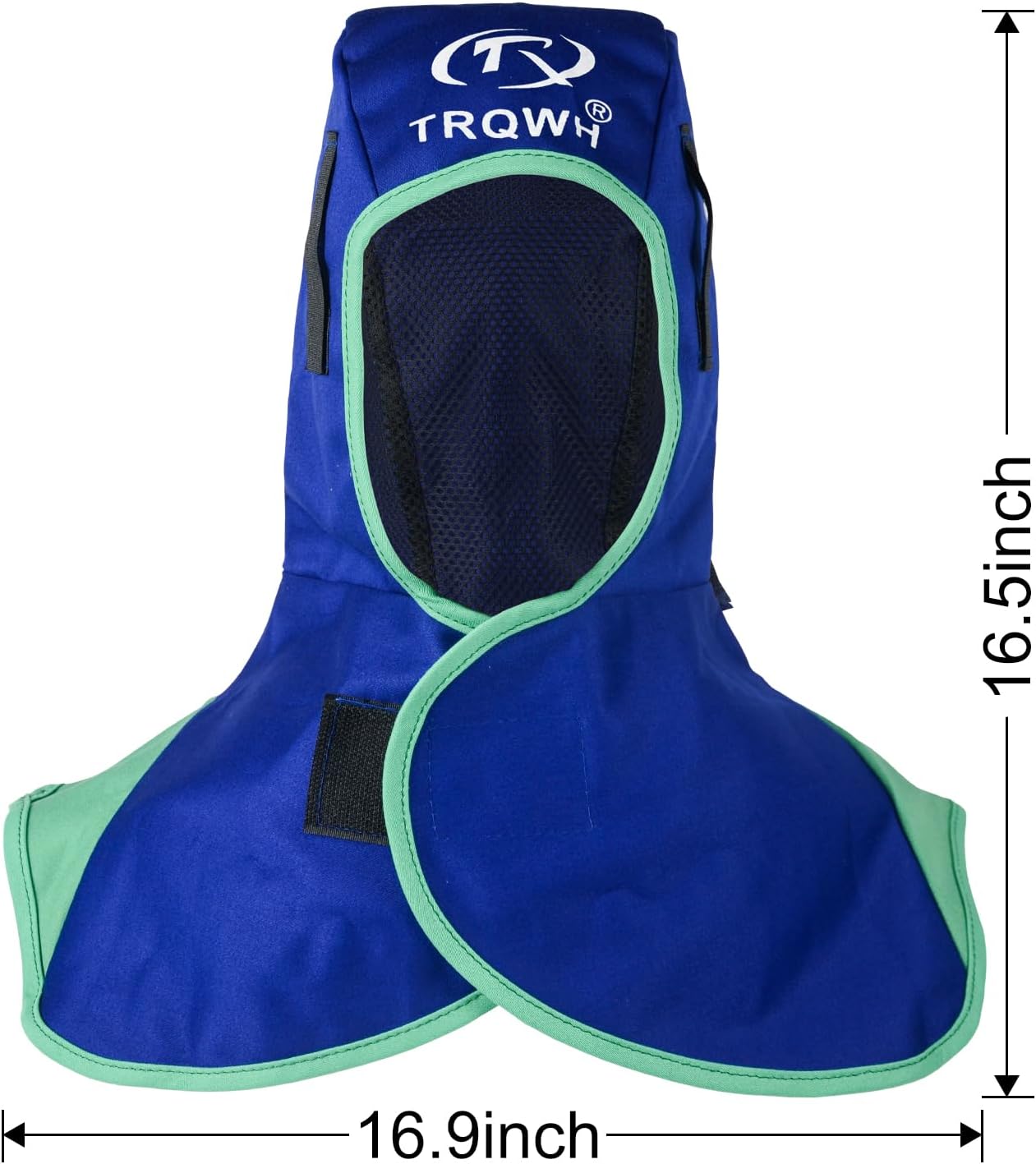 TRQWH Welding Hood Neck Protection - Heat and Abrasion Resistant Protective Head Cover, Welding Caps with Neck Shoulder Drape (Blue) - Image 5