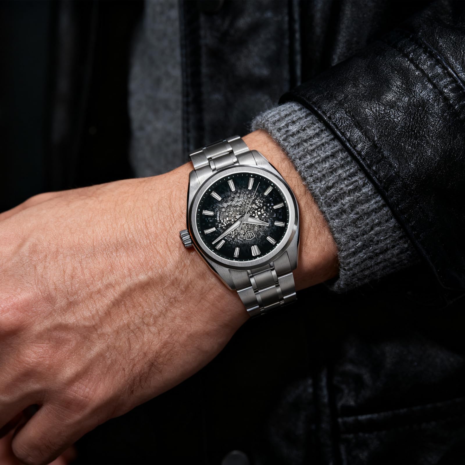 watchdives WD0003C oryginalny design męski zegarek VH31 Sweep Second zegarek kwarcowy 36 mm szkło szafirowe luksusowy zegarek na rękę 100 m wodoszczelny