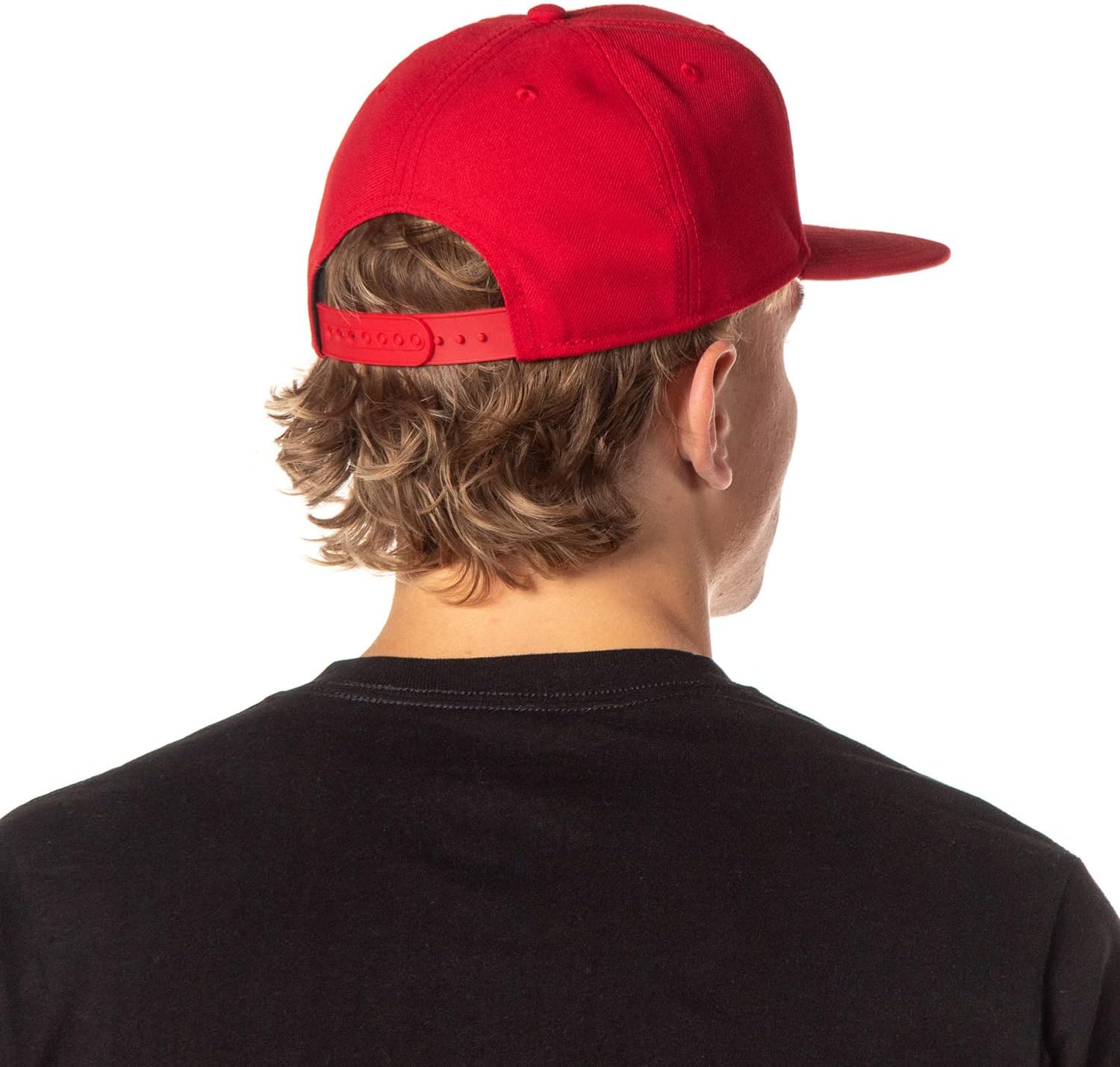 DC Comics The Flash Licensed Embroidered Logo Snapback Cap Hat - Image 4