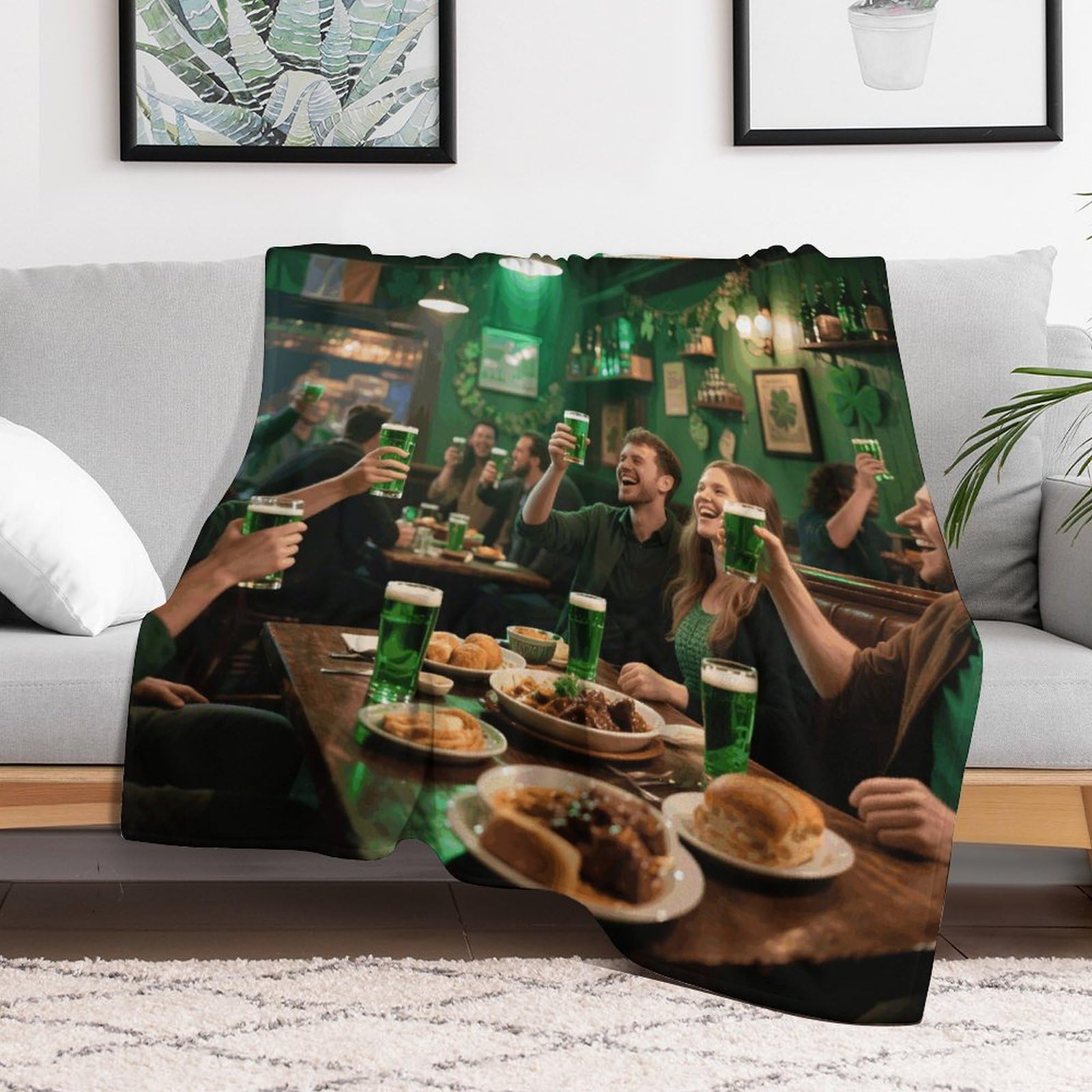 Couverture polaire en flanelle douce comme idée cadeau déco