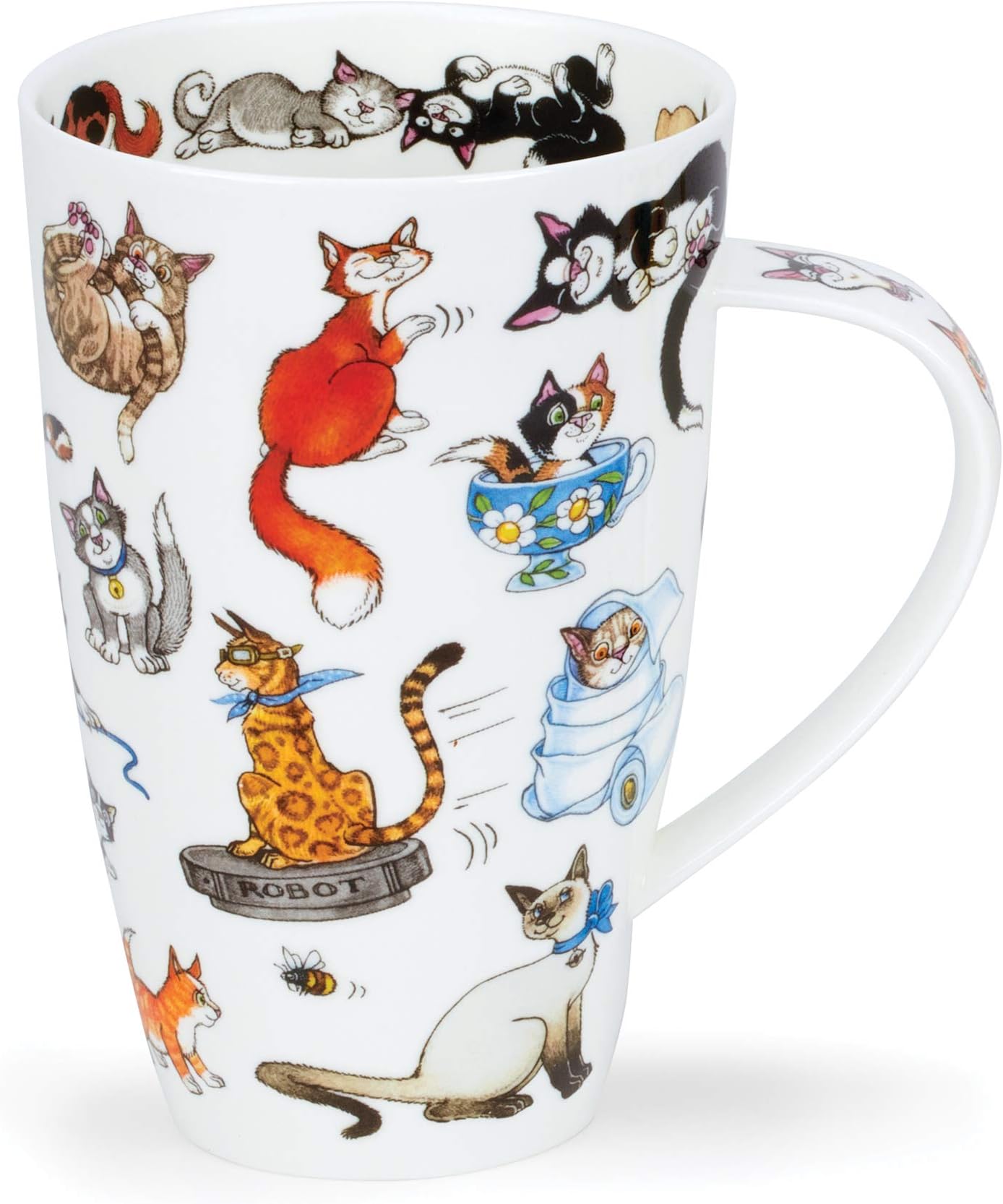 Fine Bone China Henley Shape Animal World Mug - Made in England (Catastrophe)