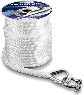 Anchor Braided Anchor Rope with Thimble