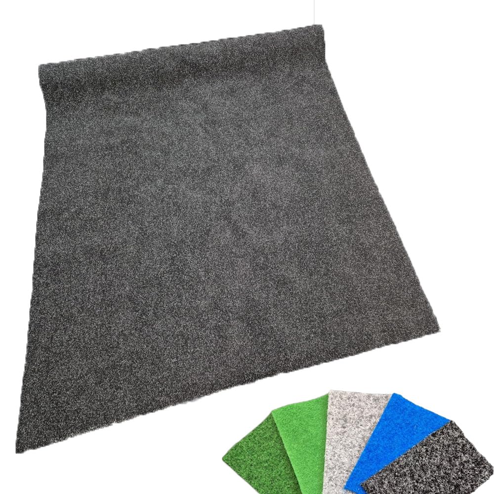 Faux gazon au mètre anthracite 1,33x14m pour terrasse et gazon artificiel extérieur