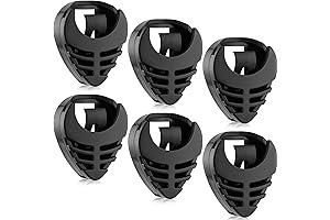 6 Pieces Guitar Pick Holder Stick-on Stick-on Pick Holder for Acoustic Guitar...