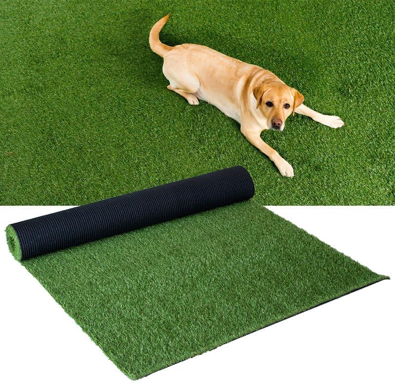 Artificial Grass Carpet Custom Size Turf Rug, 3x5 Feet Fake Grass Dog Turf with Drain Holes, Synthetic Lawn for Garden Yard Landscape