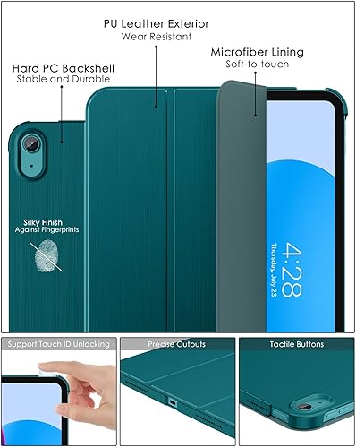 Miniatura 7 de Soke Funda para iPad de 11 generación (A16) de 11 pulgadas 2025 y 10 generación de 10.9 pulgadas 2022  encendido automáticoapagado + soporte delgado