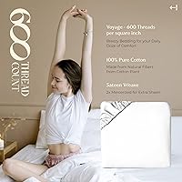 Vista 112 de MAYFAIR LINEN Twin XL Fitted Sheet Only - 100% Egyptian Cotton 600 Thread Count 16" Deep Pocket Fitted Sheet Twin XL, Cooling Sateen Elastic Bottom