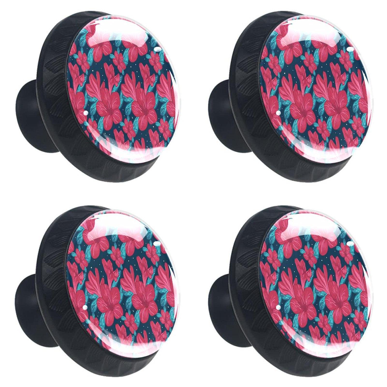 Boutons de placard en verre rouge pour remplacer une poignée cassée facilement