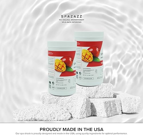Miniatura 5 de Spazazz - Tratamiento de choque aromático para bañera de hidromasaje y spa, aclaración de agua oxidante sin cloro, fórmula de grado profesional por