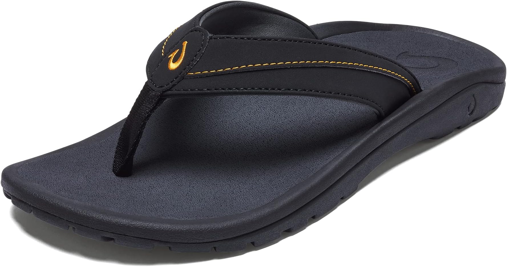 OluKai Ohana Koa Men's Beach Sandals, Quick-Dry Flip-Flop Slides, Water Resistant & Lightweight, Compression Molded Footbed & Soft Comfort Fit