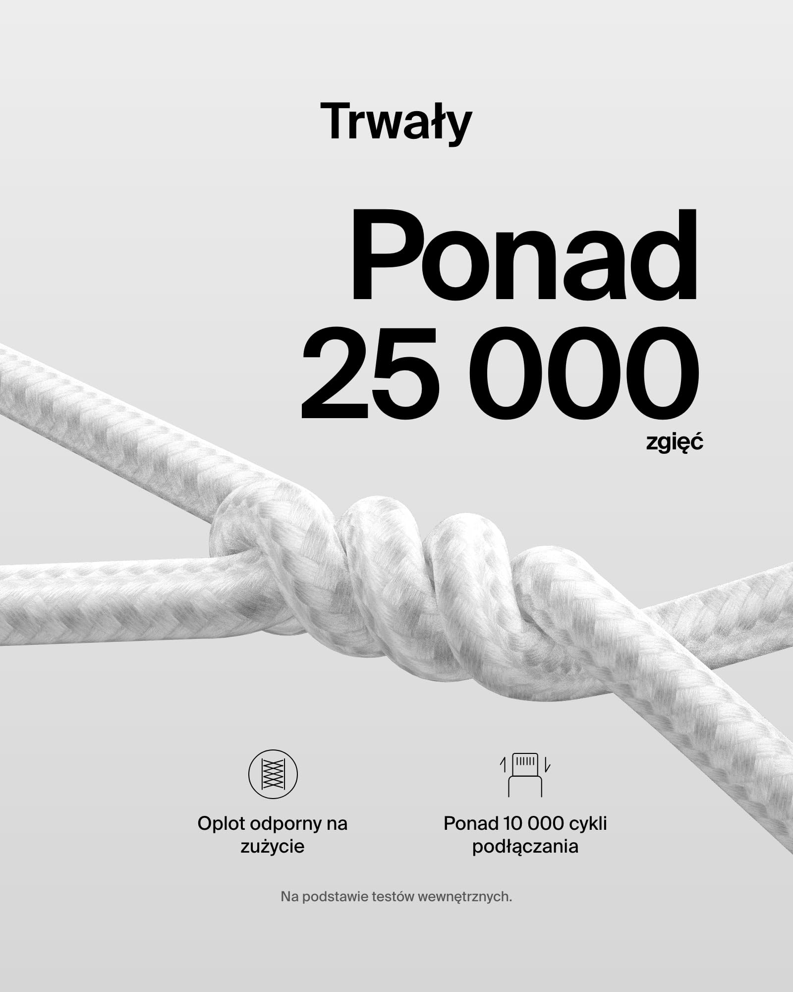 Belkin 2 szt. Kabel w oplocie USB-C na USB-C 240 W o długości 1,5M, – miękki Kabel typu C do szybkiego ładowania urządzeń iPhone serii 17 i 16, Galaxy S25, Pixel 10, iPad Pro i innych – biały