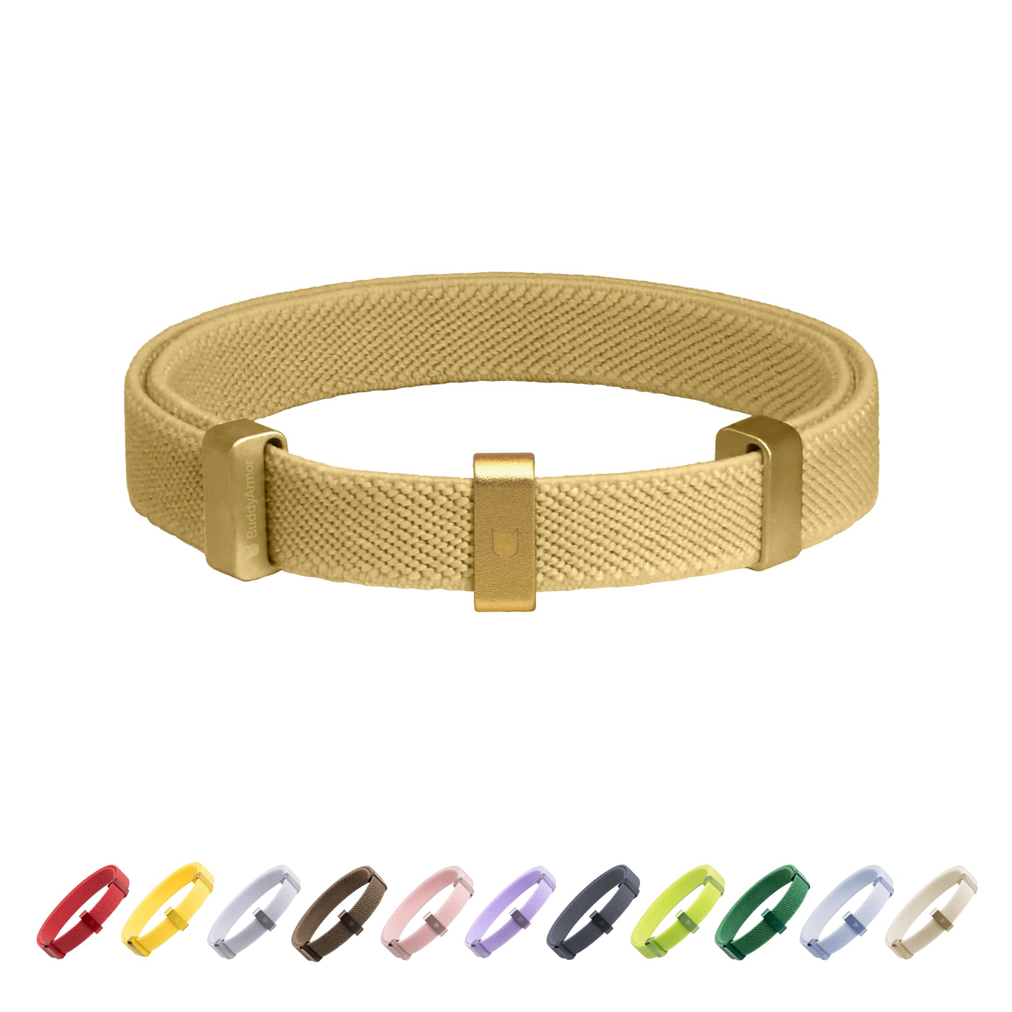 Collar de gato antiasfixia, collar elástico para mascotas, collar delgado y transpirable, longitud 5.9-11.8 pulgadas, 10 colores (dorado)