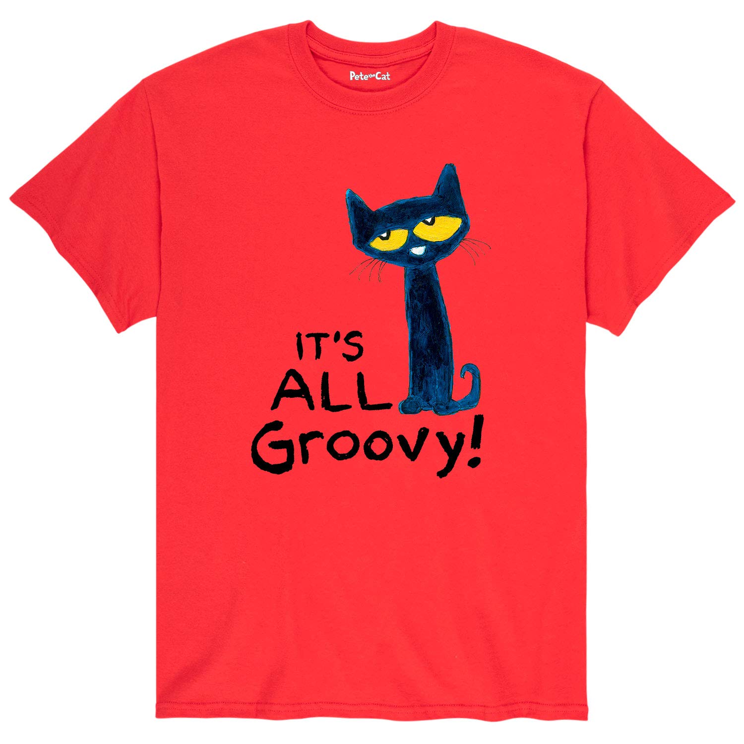 Instant Message Pete The Cat - It's All Groovy - Men's Short Sleeve Graphic T-Shirt