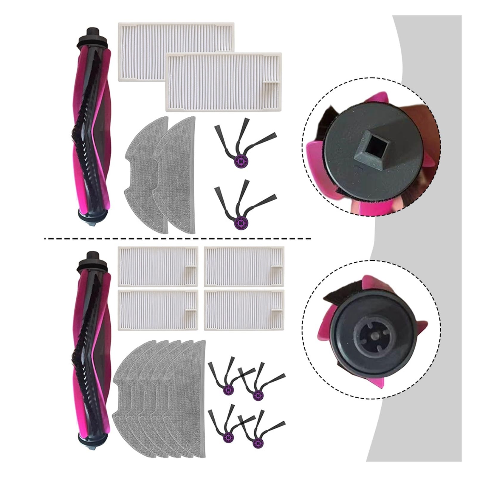 Generico Kit Ricambi, Compatibile con Eureka, E20 Plus Robot Aspirapolvere