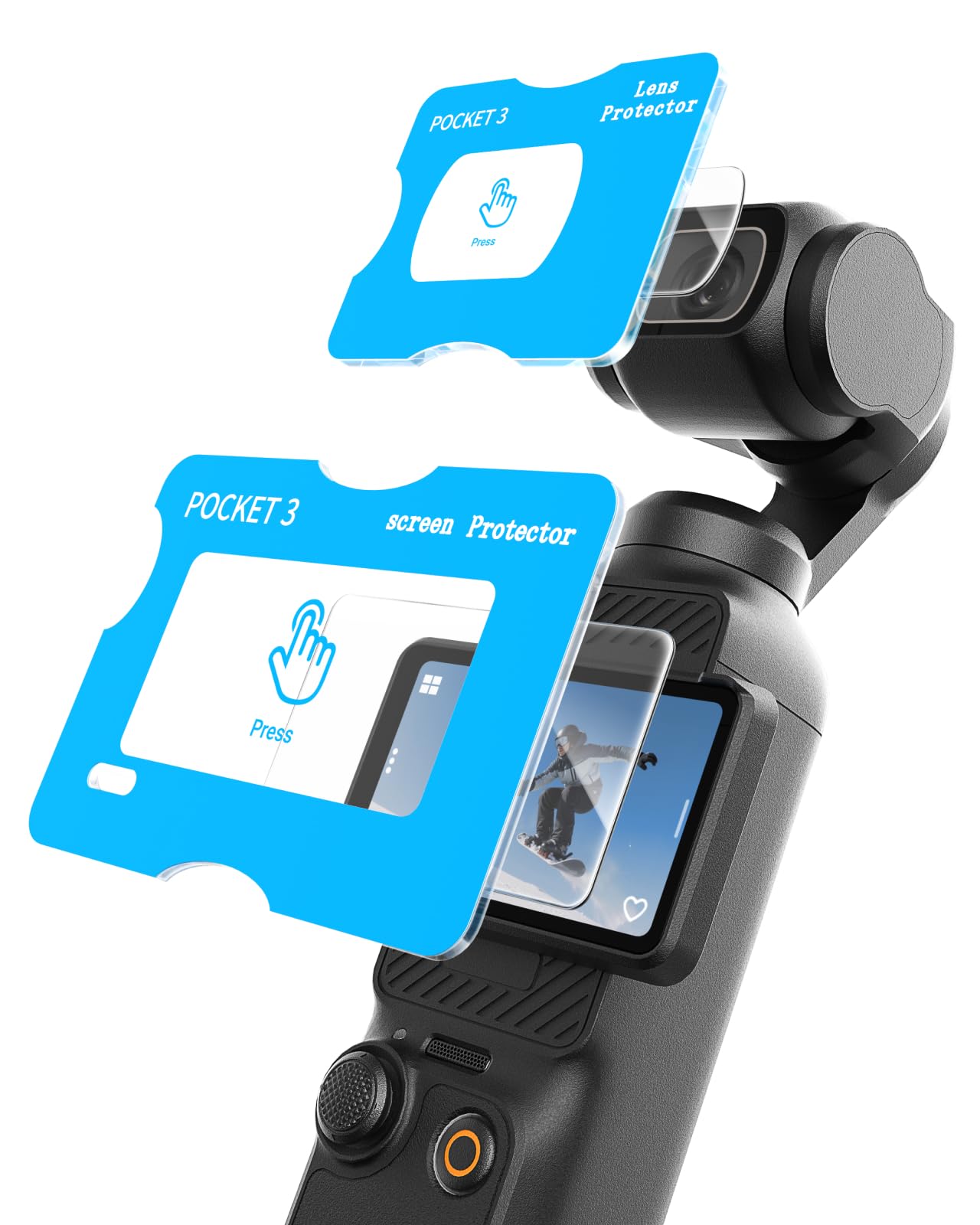 Amazon | 【AR反射防止・自動位置合わせキッ】TELESIN DJI Osmo Pocket