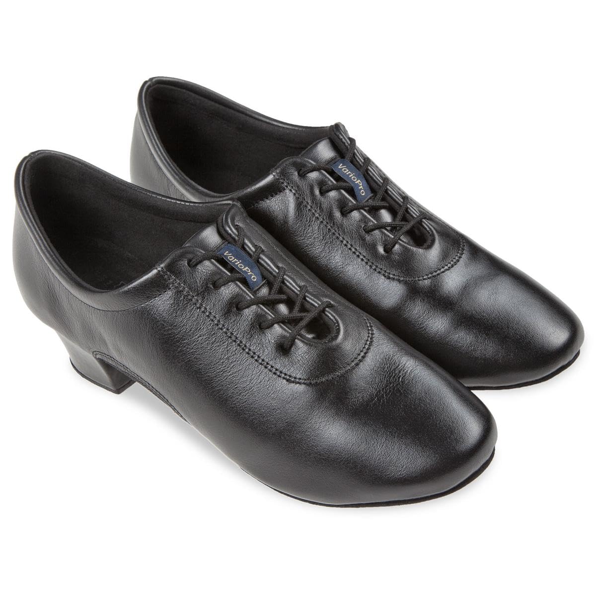 Diamant Herren Latein Tanzschuhe 163-224-592 - Leder/Mesh schwarz - 4 cm Cuban Absatz - Geteilte Rauledersohle - Made in Germany